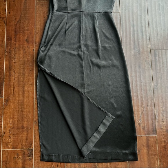 CALVIN KLEIN JEANS Maxi Slip Black Dress Sz MED - Picture 9 of 9